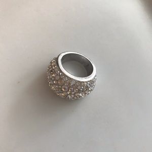 Authentic SWAROVSKI crystal cocktail ring.